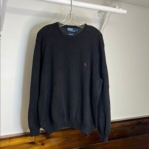 Polo by Ralph Lauren Black Crewneck Sweater